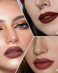 evpct 3Pcs Retractable Lip Liner Pencils Set Pack for Shaping & Sculpting Lips, Mauve Maroon Dark Wine Red Mauve Nude Creamy Matte Velvet Pigmented Lip Liner lipliners Crayon Lipstick,01 + 02 + 08