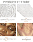 evpct Pearl White & Blonde Gold Face Highlighter