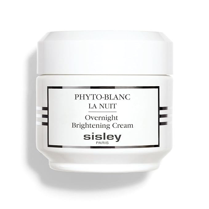 Sisley Paris Phyto-Blanc Overnight Brightening Cream - 50 mL - Anti-Aging Night Moisturizer for Hydrated, Glowy Skin - Visibly Plumps & Reduces Dark Spots - Rich, Flawless Texture