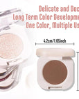 Matte Single Eyeshadow Palette Makeup for Green Blue Eyes, Dark Brown Matte Eyeshadow For Old Women, Holographic Multichrome Cream Iridescent Single Monochrome Eye Shadow Makeup