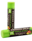 Panama Jack Sunscreen Lip Balm - SPF 45, Broad Spectrum UVA-UVB Sunscreen Protection, Prevents & Soothes Dry, Chapped Lips, Tropical, 2-pack