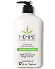 Hempz Original, Natural Hemp Seed Oil Body Moisturizer with Shea Butter and Ginseng, Original Scent, Floral Banana, 17 Fl.Oz ( Packaging may vary )