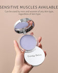 Matte Foundation Powder, Jelly Setting Powder with Mini Puff, Powder-free Oil Control Face Pressed Powder Creates Long-Lasting Silky Blurring Waterproof Makeup
