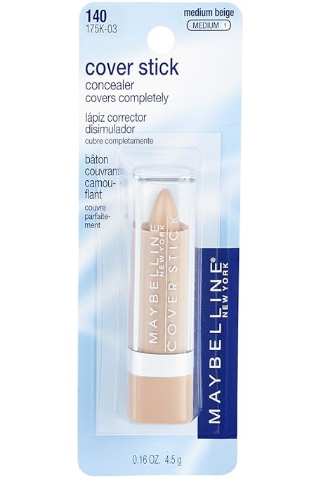 Maybelline New York Cover Stick Corrector Concealer, Medium Beige, . 0.16 oz