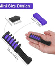 New Hair Chalk Comb Temporary Bright Hair Color Dye for Girls Kids, Washable Hair Chalk for Girls Age 4 5 6 7 8 9 10 New Year Birthday Cosplay DIY Halloween, Christmas（Purple)