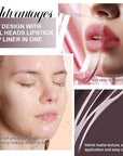 Kaely 2-in-1 Matte Lipstick and Lip Liner, Liquid Lip Stain Makeup for women Long Lasting Waterproof Smudge Proof, labiales matte mate larga duracion listip 24 hours originales, 06 Chocolate