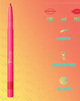 Juvia's Place Coffee Shop Luxe Lip Liner: Ruby - Colorstay Matte Finish Lip Pencil, Makeup for Natural Long Lasting Beauty and Sensational Wear, Lip Stain Kiss Proof Cometics
