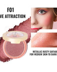 Oulac Shimmer Blush Cheek| 2 in 1 Powdery 4.8g