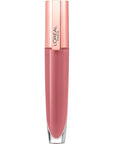 L'Oreal Paris Glow Paradise Hydrating Tinted Lip Balm-in-Gloss with Pomegranate Extract & Hyaluronic Acid, Ultra-Gentle, Non-Sticky Formula, Feathery Fleur, 0.23 Fl Oz
