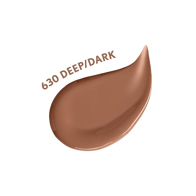 COVERGIRL Clean Fresh Nourishing Skin Tint, 630 Deep/Dark, Liquid Foundation, Dewy Finish, Infused with Coconut & Aloe, Vegan Formula