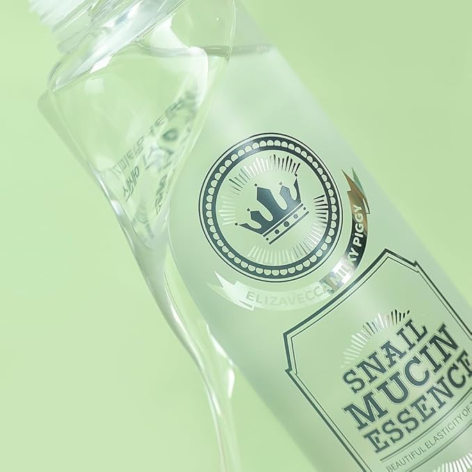 Elizavecca Milky Piggy Snail Mucin Essence 200ml/6.76 fl.oz. - Water Face Serum | Snail Mucin Toner | Anti-Aging Face Serum for Dry Skin | Not Tested on Animals