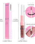 Kaely 2-in-1 Dark Bronze Metallic Lipstick and Lip Liner, Shimmer Liquid Metallic Lipsticks for Women, Glitter Lip Gloss Stain Long Lasting Waterproof Smudge Proof 24 Hour, Vegan Makeup, 06