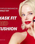 [*Mini Size*] TIRTIR Mask Fit Red Cushion Foundation | Full coverage, Weightless, Skin fit, Satin Glow Finish, Korean Makeup, beauty, Tattoo cover up, Buildable (#30N Rich Honey, 0.15 Fl Oz)
