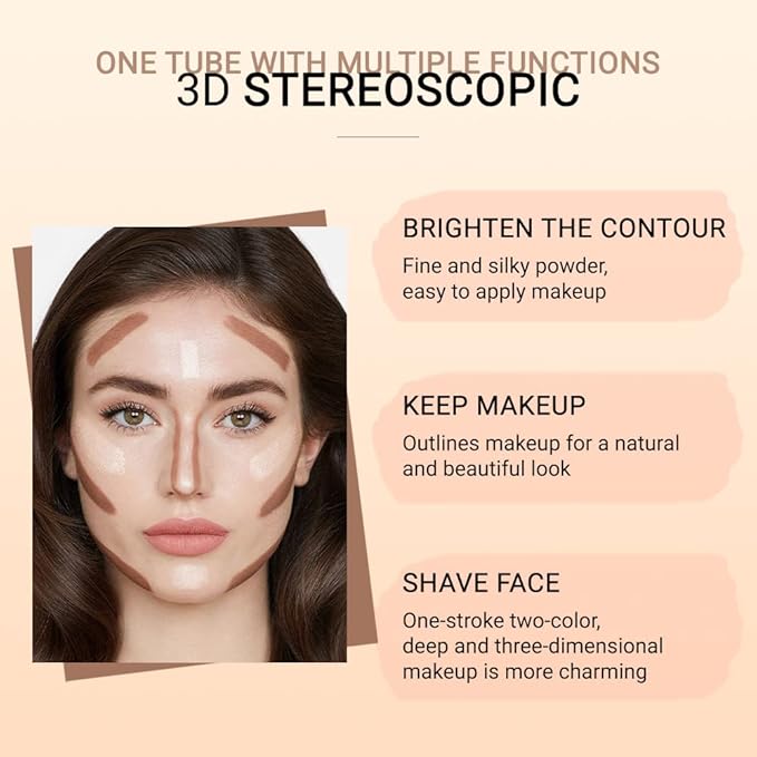 evpct 2In1 Cream Contour Stick Contouring Concealer Sticks