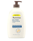 Aveeno Skin Relief Moisturizing Lotion for Very Dry, Itchy, Dry Skin, Body Moisturizer, Soothing Triple Oat & Shea Butter, Fragrance-Free, Non-Greasy, 33 fl oz