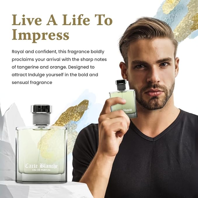 Perfume for Men – INSPIRED by A WORLD RENOWNED MEN’S PERFUME – Tangerine, Orange, Cassia, Sandalwood – Fresh, Aquatic, Confident, Long-Lasting Eau De Parfum 100ml (Sandalwood)