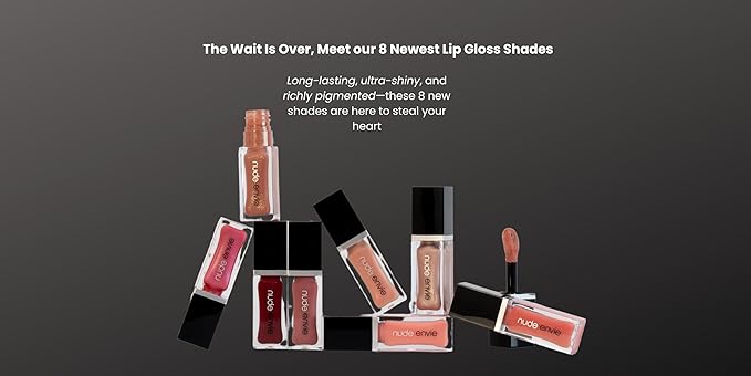 nude envie - Lip Gloss - High-Shine Finish - Moisturizing & Easy Application - Luxury Hydration - Non-Sticky Formula - With Vitamin E & Glycine Soja Oil - Vegan, Paraben-Free & Cruelty-Free - Shine
