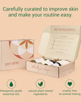 Herb’N Eden - Dry Skin Facial Kit - Cleanse, Mist, Moisturize, & Nourish - Natural Ingredients & Essential Oils - Made in USA - 5 Product Set includes Wash, Mist, Serum, Body Butter, Sisal