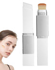 Blanc Cover Cream Stick,Korean Color-Changing Foundation Stick,Color Changing & Brightening Makeup Base for a Smooth Hydrating Flawless Look,Detachable Brush (Dark)