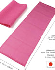 Extra Rough, Exfoliating Washcloth [Made in Japan] Exfoliating Towel Special texture makes Fluffy Foam lather, Back Scrubber, Dead Skin Cell Remover [Loofah for Women and Men] (Pink)