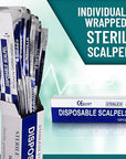 Disposable Scalpel #10 and #11 Scalpel Blades, Pack of 10 Dermaplaning Blades w. Plastic Handle, Carbon Steel Dermablade Blades Individually Wrapped 5x10 Blade and 5x11 Blade, Sterile