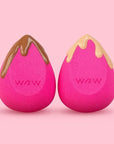 wet n wild Makeup Sponge - Low Product Absorption for Streak-Free Application, Effortless Blending Beauty for a Smooth Professional Looking Finish, Cruelty-Free & Vegan-Pink