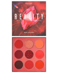 docolor Eyeshadow Palette 9Colors Red Eyeshadow Gemstone Shadow Palettes Highly Pigmented Mattes Shimmers Smokey Glitter Cream Colorful Powder Blendable Long Lasting Waterproof Makeup Palette
