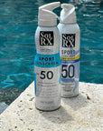 SolRX SPORT SPRAY SPF 50 Sunscreen Spray SPF50, Reef Friendly, Broad Spectrum Sunscreen for Face and Body, Oxybenzone Free