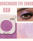 Pressed Single Glittler Eyeshadow Palette, Purple Glitter eyeshadow For Old Women, Pigmented Waterproof Sombras Para Ojos, Single Pressed Powder Vegan, Talc, Paraben & Cruelty Free(08)