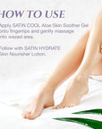 Satin Smooth Waxing Duo: Zinc Oxide Hair Removal Wax AND Cool Aloe Vera Skin Soother Gel