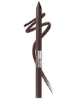 Maybelline TattooStudio Long-Lasting Sharpenable Eyeliner Pencil, Glide on Smooth Gel Pigments with 36 Hour Wear, Waterproof, Bold Brown, 1 Count