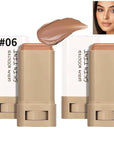 2 Pcs Foundation Stick Beauty Balm Serum Boosted Skin Tint, 2025 New Makeup Tint, Portabl Moisturizing Essence Contour Stick Foundation Beauty Balm (#06)