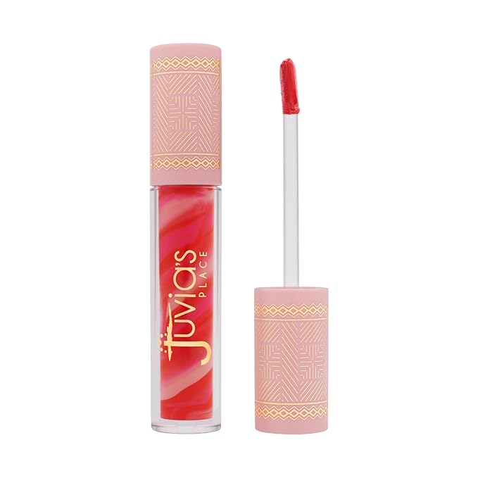 Juvia's Place Candy Shop Lip Gloss: Strawberry N Cream - High-Shine Plumper for a Hydrating & Non-Sticky Glossy Pout, For a Moisturizing and Long-Lasting Creamy Plump & Nourished richly Glow