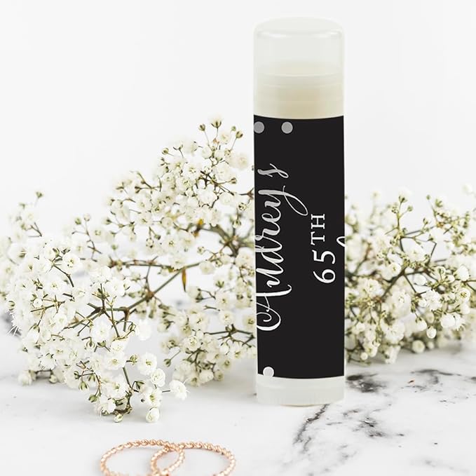 Andaz Press Personalized Milestone Birthday Party Black,
