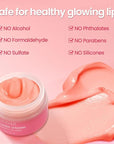 Collagen Lip Mask, Hydrating Lip Balm, Lip Moisture with Hyaluronic Acid & Vitamins E, A- Overnight Sleeping Nourishing Lip Butter Balm for Dry Lips 0.7 Oz