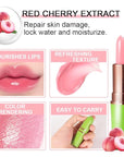 evpct 2Pcs Peach Tinted Lip Balms PH Lip Color Changing Lipstick Balm Stains Set Queen for Women Girls Korean Mood Color Change Light Pink Lipstick