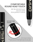 evpct 4Pcs Cream Eyeshadow Pencil Bulk Stick Set for Eyes Waterproof Pearl White Pearl Black Violet Purple Royal Blue Shimmer Metallic Eyeshadow Crayon Stick sombras en crema para ojos