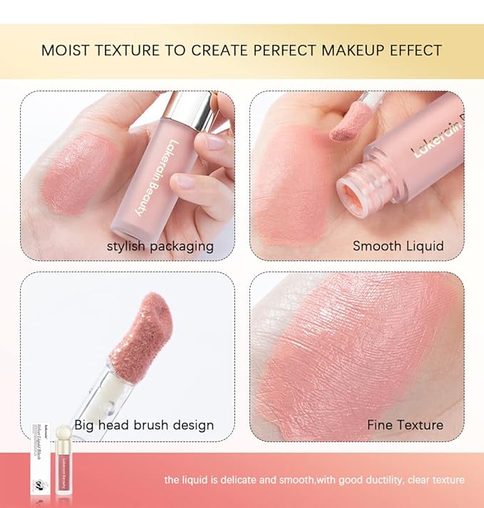 MEICOLY Matte Dewy Liquid Blush,Super Natural Cream Blush