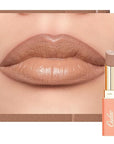 Oulac Color Rich Satin Lipstick - Nude Beige Full Coverage Lip Color, Creamy Silky-Smooth, Moisturizing, Satin Matte Finish, Infused With Shea Butter, Vegan & Clean Beauty, 4g, SG09 Buttercream