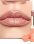 Oulac Nude Lipsticks for Women, Pink Matte Lip Stick, Full Coverage Lip Color, Satin Matte Finish, Cream Texture, Hydrating, Infused with Hyaluronic Acid, Vegan & Clean Beauty 4g SG03 Be Seductive