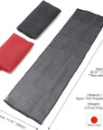 Extra Rough, Exfoliating Washcloth [Made in Japan] Exfoliating Towel Special Texture Makes Fluffy Foam Lather, Back Scrubber, Dead Skin Cell Remover [Loofah for Women and Men] (2pcs Set(Red, Gray))