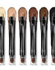 Brown Eyeshadow Stick Makeup 6PCS Set, Neutral Eyeshadow Palette Matte Cream Eye Shadow Eyeliner Brightener Pencil Crayon - BROWN CASHMERE