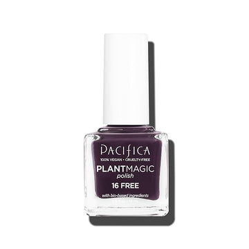 Pacifica Natural Nail Polish – Plant Magic Translucent Purple Nail Base - Plant Based, Non-Toxic & Clinically Tested - Lasting Colors, Chip-Resistant, Clean Beauty, Dermatologist Approved, Royals