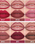 evpct 6Pcs Retractable Lip Liner Pencils Set Pack for Shaping & Sculpting Lips, Ruby Mauve Red Rose Nude Pink Plum Purple Taupe Brown Creamy Matte Gel Lip Liner Lipliners Pencil delineador de labios