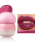 LANGMANNI Pudding Glow Lip Balm | Velvet-Smooth Lip Gloss for Nourished, Glowing Lips | Hydrating, Non-Sticky Glossy Tinted Lip Balm Makeup 0.28 Oz (#6, 1)