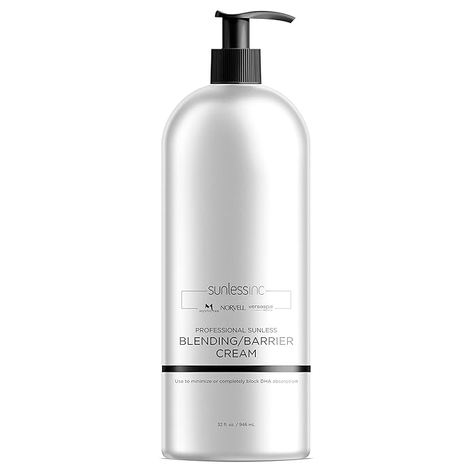 Norvell Pro Blending DHA Barrier Cream For Spray Tanning, 32 Fl. Oz.