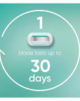 Venus Extra Smooth Sensitive Women's Razor with Reusable Razor Handle, 3 Razor Blade Refills and Shower Holder