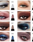 evpct 8Pcs Cream Eye Shadow Brightener Sticks Set for Eyes, Silver Sand Gold Orchid Rose Mocha Deep Mauve Midnight Royal Blue Stone Shimmer Matte Pencil Eye shadow Crayon Stick Palette Makeup Set07