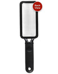 Microplane Colossal Foot File Scraper - The Original Stainless Steel Foot Rasp, Dead Skin/Callus Remover for Feet, Gentle Foot Scrubber, Pedicure Tools for Salon-Quality Foot Care, Black