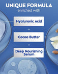 NIVEA Cocoa Butter Body Lotion for Dry Skin with Hyaluronic Acid, Cocoa Butter and Deep Nourishing Serum, 72-Hour Body Moisturizer, 33.8 Fl Oz Value Size Pump Bottle